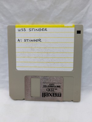 MS-Dos USS Stinger Floppy Disk 3.5''