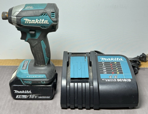 Makita XDT13 18V Brushless Impact Driver w/ 3.0Ah Battery & DC18SD Charger