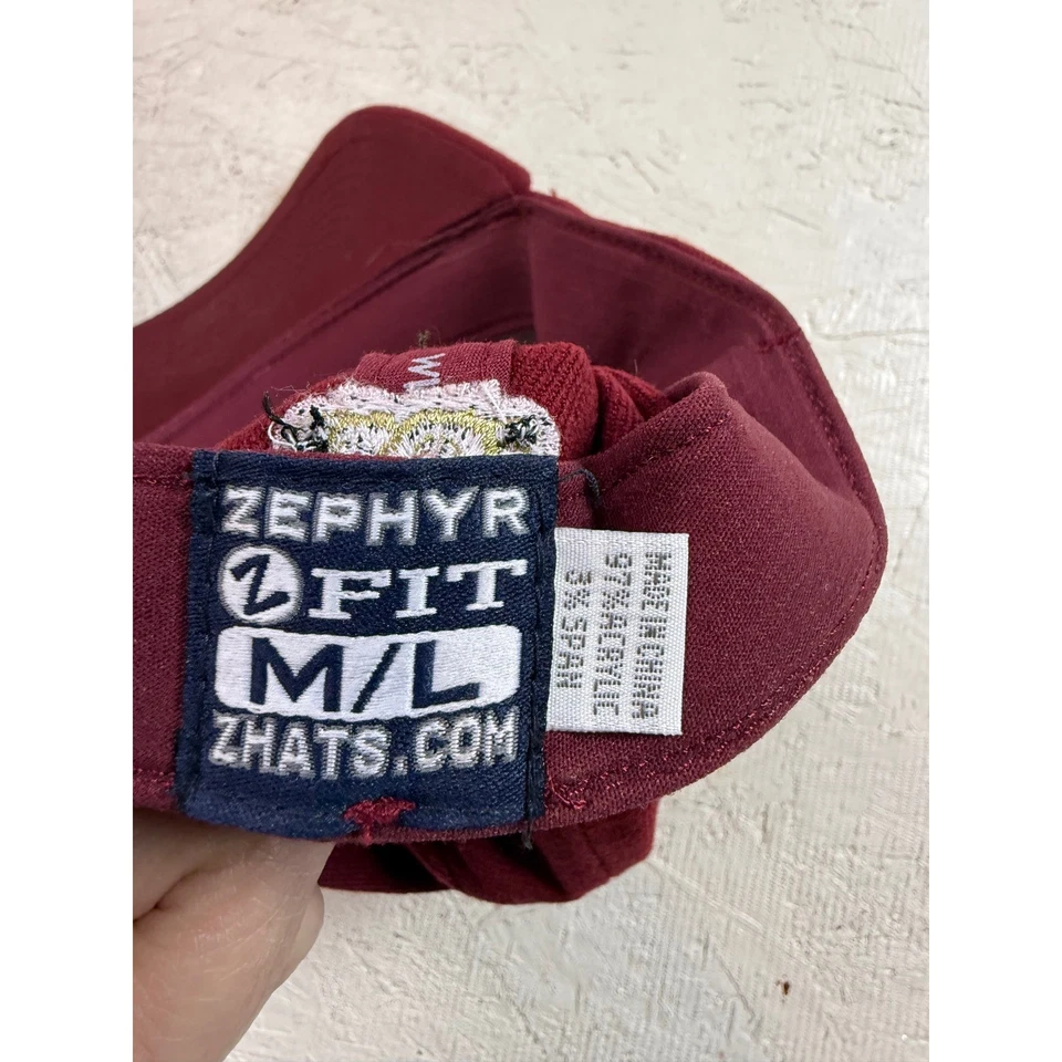 Zephyr University of Minnesota Gophers Maroon M Embroidered Baseball Cap Hat M/L - Image 4 of 4