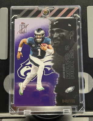 Topps 2025 Signature Class Jalen Hurts Philadelphia Eagles RC #42 048/100