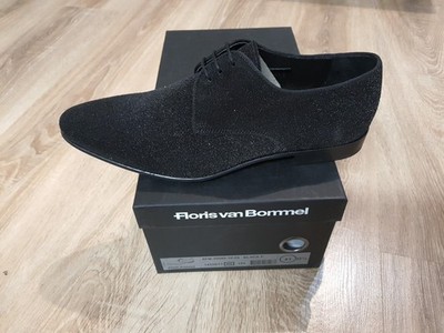 Floris van Bommel Derbys Camou Herren Schuhe Schwarz Gr.41 - Neu + OVP - 249,95 
