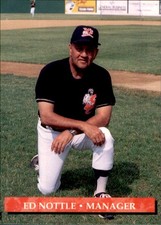 Tarjeta de béisbol 1994 Sioux City Explorers Collect-A-Sport #20 Ed Nottle Manager