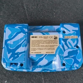 Used, SNK NEOGEO POCKET Color Camouflage Blue Console Boxed NEO GEO set-h1012-