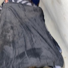 Room Essentials Gray Fleece Small Throw Blanket