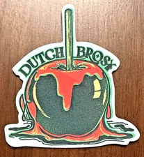 Dutch Bros Sticker - SEPTEMBER 2024 - Wicked Red Candy Apple Sparkle