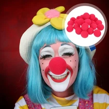  3 Count Red Adorable Clown Nose Decoration Accessory Cosplay Prop