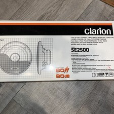 Clarion SE2500 Coaxial , 2-way 3 1/2 Inch flush mount Car Speakers 60W 90db New