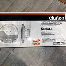 Clarion SE2500 Coaxial , 2-way 3 1/2 Inch flush mount Car Speakers 60W  90db New