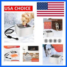 Heated Water Bowl for Dog  Cat, 3.2L Outdoor Animal Heated Waterer Bowl with...