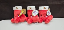 Brand New Christmas Palm Pals Three (3) Stocking Friends
