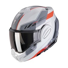 Image of Modular Reversible Helmet Scorpion EXO-TECH EVO Socius Gray Red