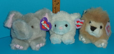 90s Puffkins Lot of Plush Elephant Lion  Sheep