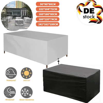 LYN Schutzhülle Haube Abdeckung Abdeckplane Gartenmöbel Sitzgarnitur Schutz Plane DE