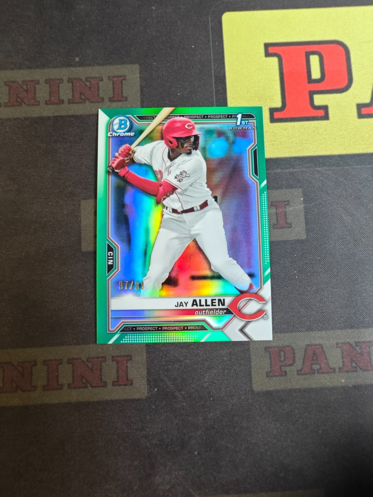 2021 Bowman Chrome Green Refractor 1st Rookie Jay Allen /99
