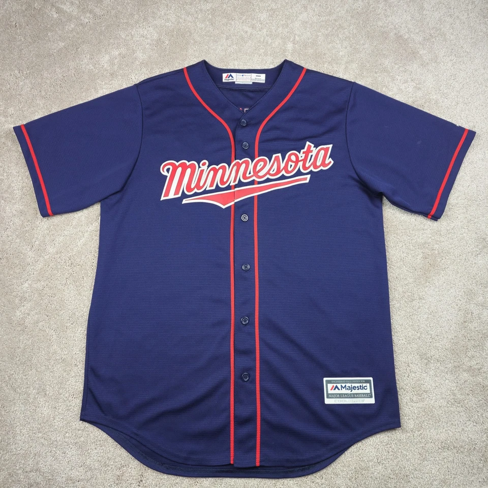 Camiseta de béisbol de los Mellizos de Minnesota para hombre mediana MLB Joe Mauer 7 majestuosa base genial Foto 2 de 4