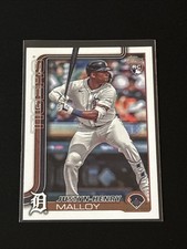 JUSTYN-HENRY MALLOY 2025 TOPPS BASE ROOKIE DETROIT TIGERS #269