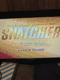 Snatcher Sega CD Game Hideo Kojima CIB Complete NM Disc See Pictures Tested