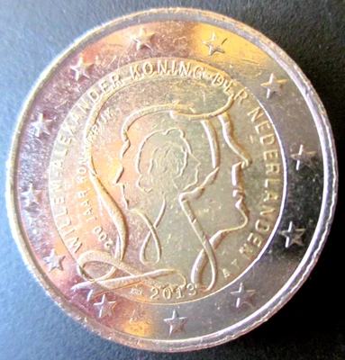 Gedenkmünze 2 Euro 2013 Niederlande 200 Jahre Königsreich Willem Alexander - Bild 1 von 4