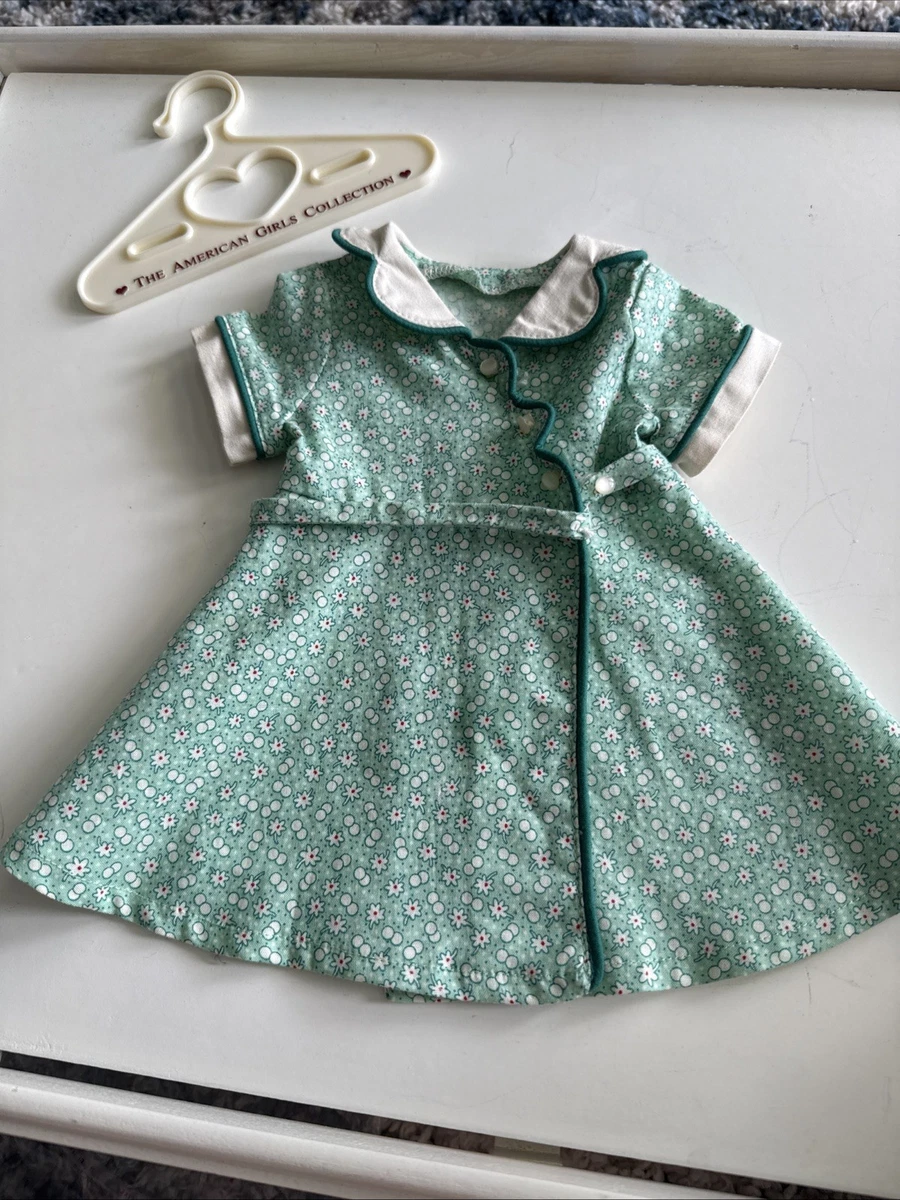 kit kittredge birthday dress Pleasant Company American Girl Doll Kit Kittredge's Birthday Dress Green Floral Outfit Doll Clothes Hooverette
