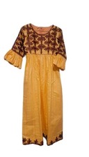 Petite Women Bazin Riche Getzner Dress African Clothing Fashion Eid Dress Abaya