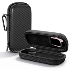 Double Eyeglasses Case Hard Shell Travel Dual Glasses Organizer for Men Women