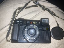 SEARS M35 Auto Focus 1:2.8 38mm Coated Lens 35mm Film Camera Black Untested