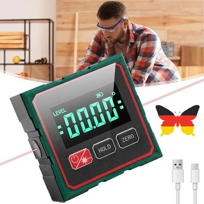 Magnetischer digitaler Winkelmesser mit elektronischem Laser Genauigkeit: ±0,2°