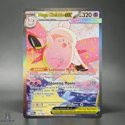 Pokemon Cards Mega Clefable ex 119/088 Perfect Order Holo NM