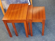 Vintage Retro Mid-Century Herbert E Gibbs Nest of 3 Tables. Teak / Teak Veneer 