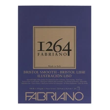 White 9x12 Bristol Paper Pad 20 Sheets Acid Free Quality Surface for Drawing