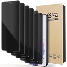 2/4/6 Pack Privacy Screen Protector Tempered Glass 9H For Samsung Galaxy S21 5G