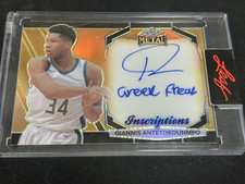 2024 Leaf Metal Inscriptions Giannis Antetokounmpo “Greek Freak” Auto /100