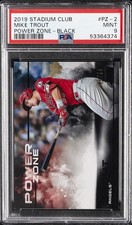 2019 STADIUM CLUB POWER ZONE BLACK #PZ-2 MIKE TROUT #/99 PSA 9