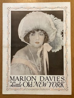 Marion Davies film program Little Old New York 1923