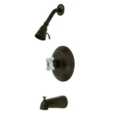 Kingston Brass KB363.PX Restoration Tub and Shower Trim Package - Bronze