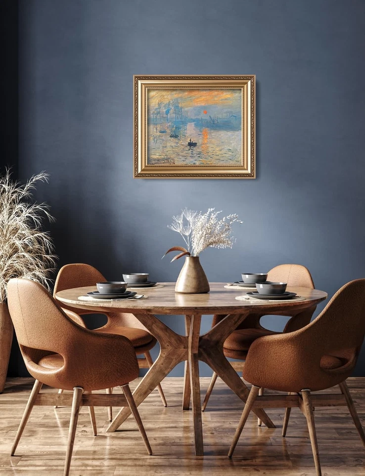 - Impression, Sunrise by Claude Monet, Giclee Prints Match with Classical Gol... - Image 4 of 4