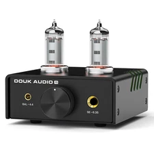 Mini Vacuum Tube Headphone Amplifier w/ 4.4/6.35 Jacks Stereo Desktop Preamp