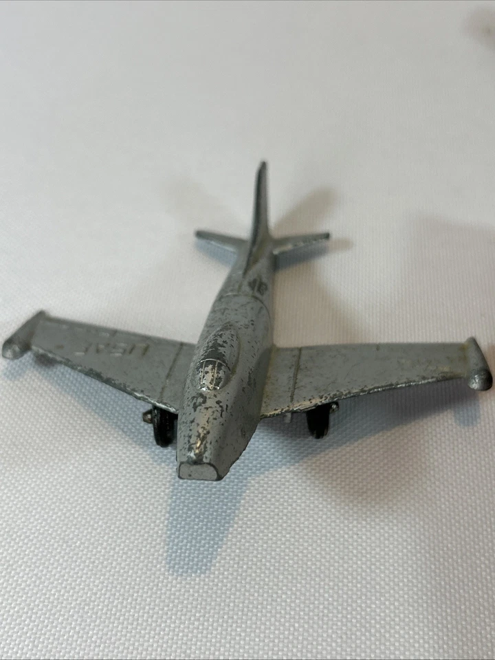 Vintage MidgeToy Lot Diecast Pressed Metal 5 Pieces Cars Planes Midge Toy - Image 2 of 4