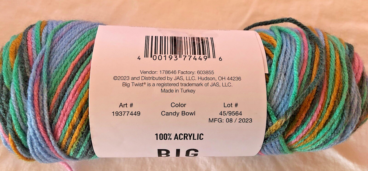 BIG TWIST VALUE YARN- 26 COLORS-MANY DISCONTINUED Joann's