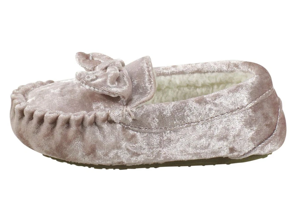 Zapatillas Zapatos Stride Rite Niña Rosa Terciopelo Mocasines Talla: 11/12 Foto 3 de 4