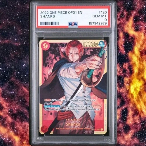 2022 One Piece OP01-120 Shanks SEC PSA 10 Romance Dawn English