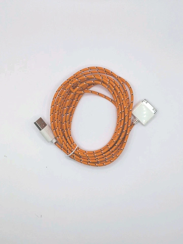 10ft 30-pin USB Data Sync Cable Charger For iPhone 4 4G 4S 3GS iPod Nan Touch 4G - Image 2 of 2