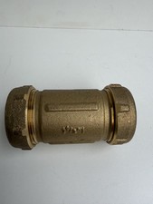 1-1/2" Brass Compression Coupling Heavy Duty Pipe Repair Fitting Thailand N
