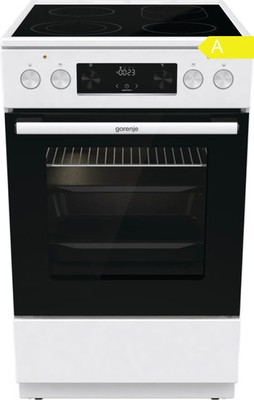 Gorenje Standherd Elektroherd Glaskeramik 50cm 70L A Weiß AirFry ExtraSteam