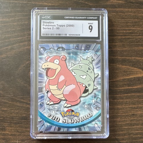 Topps 2000 Pokémon Series 2 #80 Slowbro CGC 9 Mint Non-Sport Trading Card