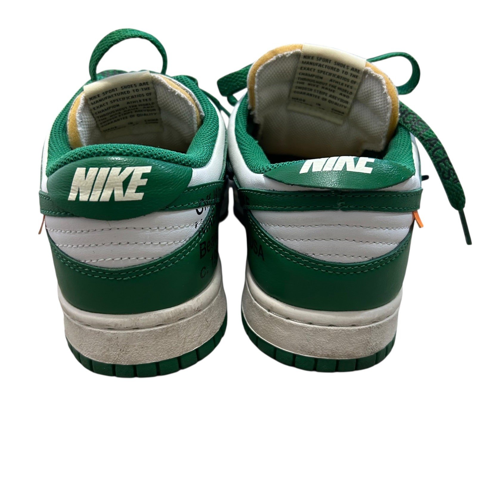 Nike Off-White Dunk Low Sneakers Men's Sz 6 Pine Green Streetwear Sporty Retro thumbnail 4