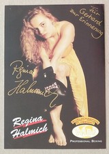 10191 Regina Halmich Boxen Autogrammkarte original signiert