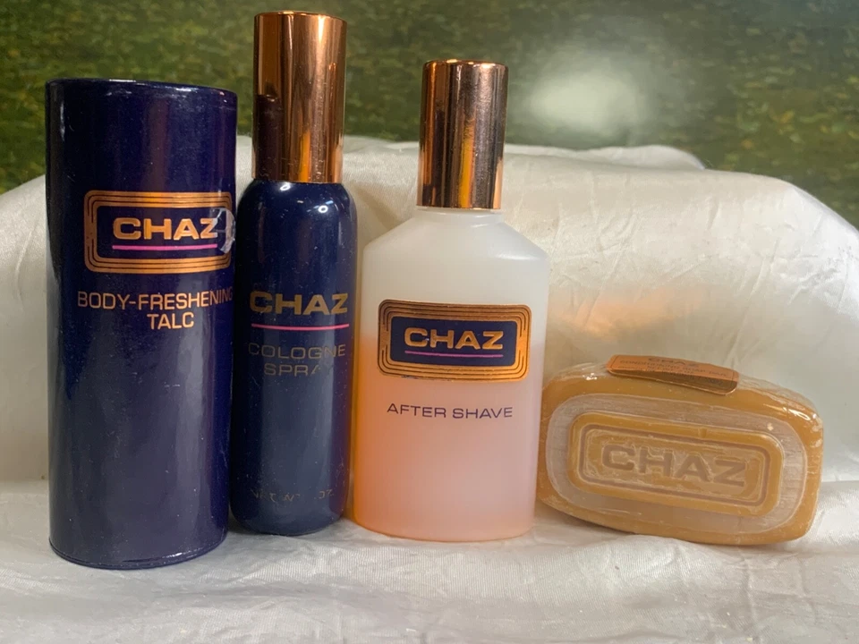 CHAZ 2 FL OZ AFTERSHAVE (65%) / 1 OZ COLOGNE SP/ 1.5 OZ TALC/ 2 OZ SOAP BAR - Image 2 of 4