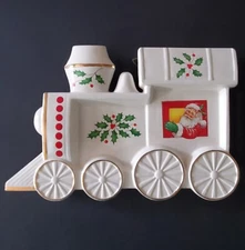 Lenox Christmas train spoon rest or hanging decor Ceramic in Box
