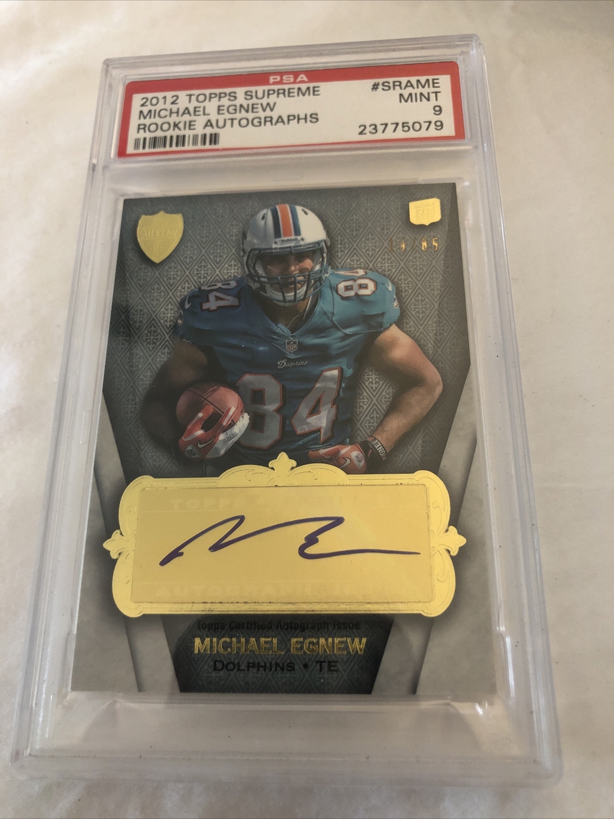 Michael Egnew Topps Supreme Rookie Autographs #SRAME Base